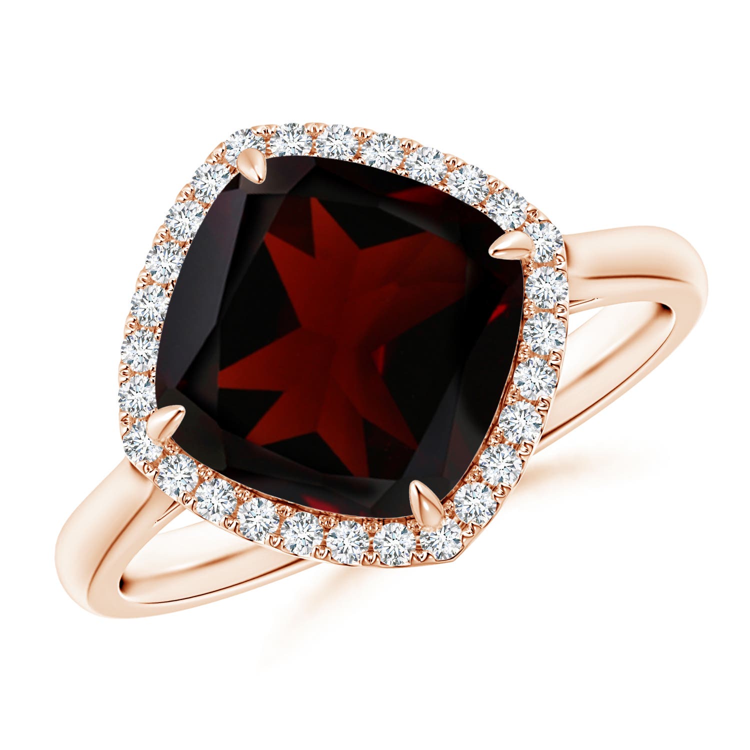 A - Garnet / 3.77 CT / 14 KT Rose Gold