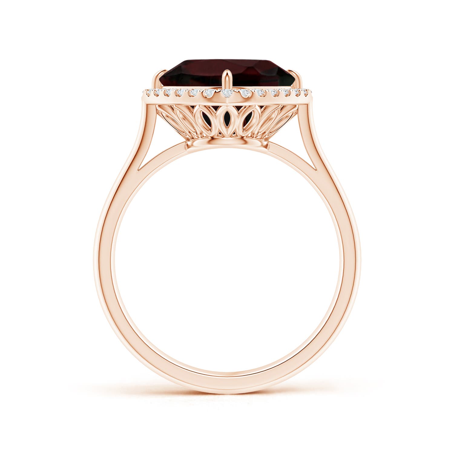 A - Garnet / 3.77 CT / 14 KT Rose Gold