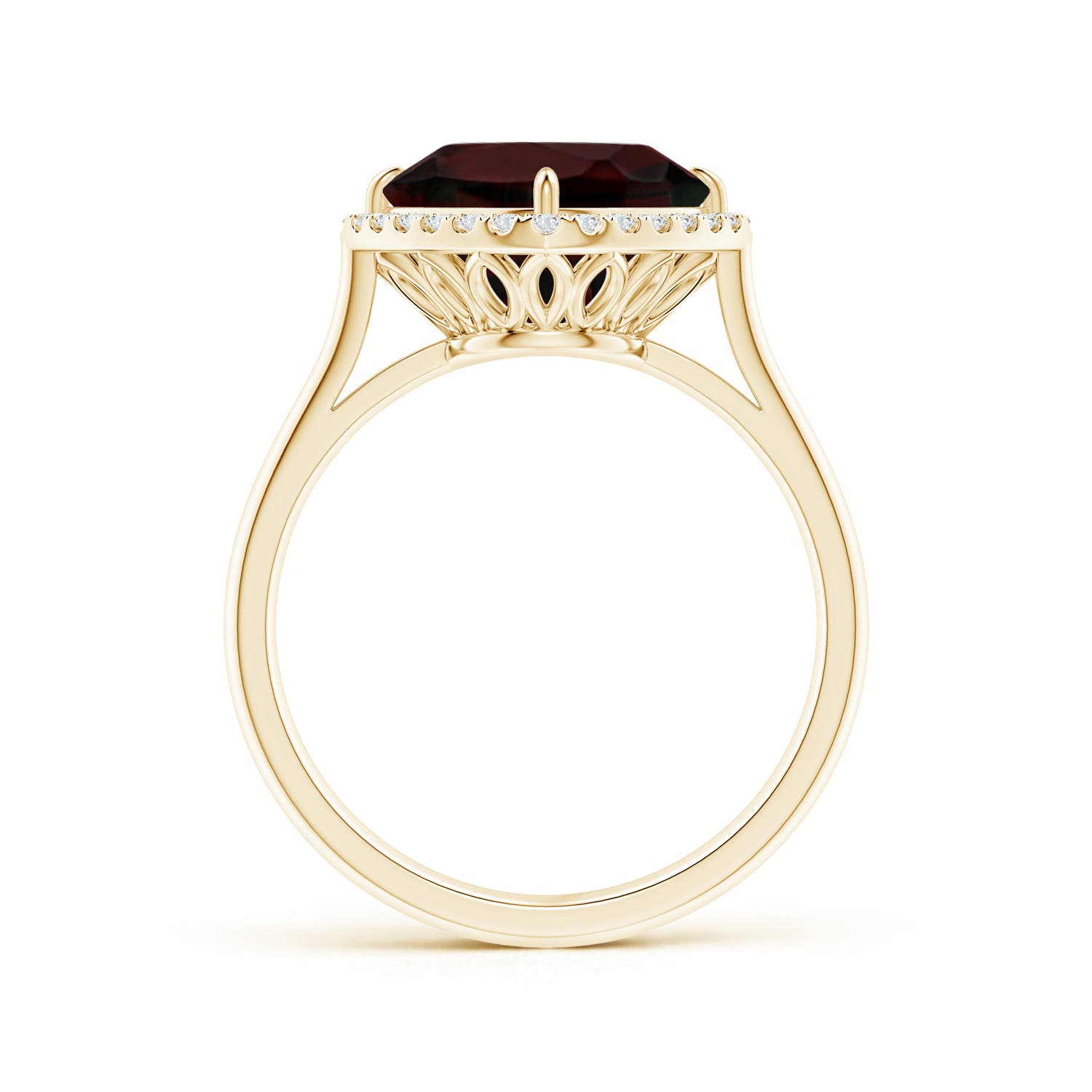 A - Garnet / 3.77 CT / 14 KT Yellow Gold