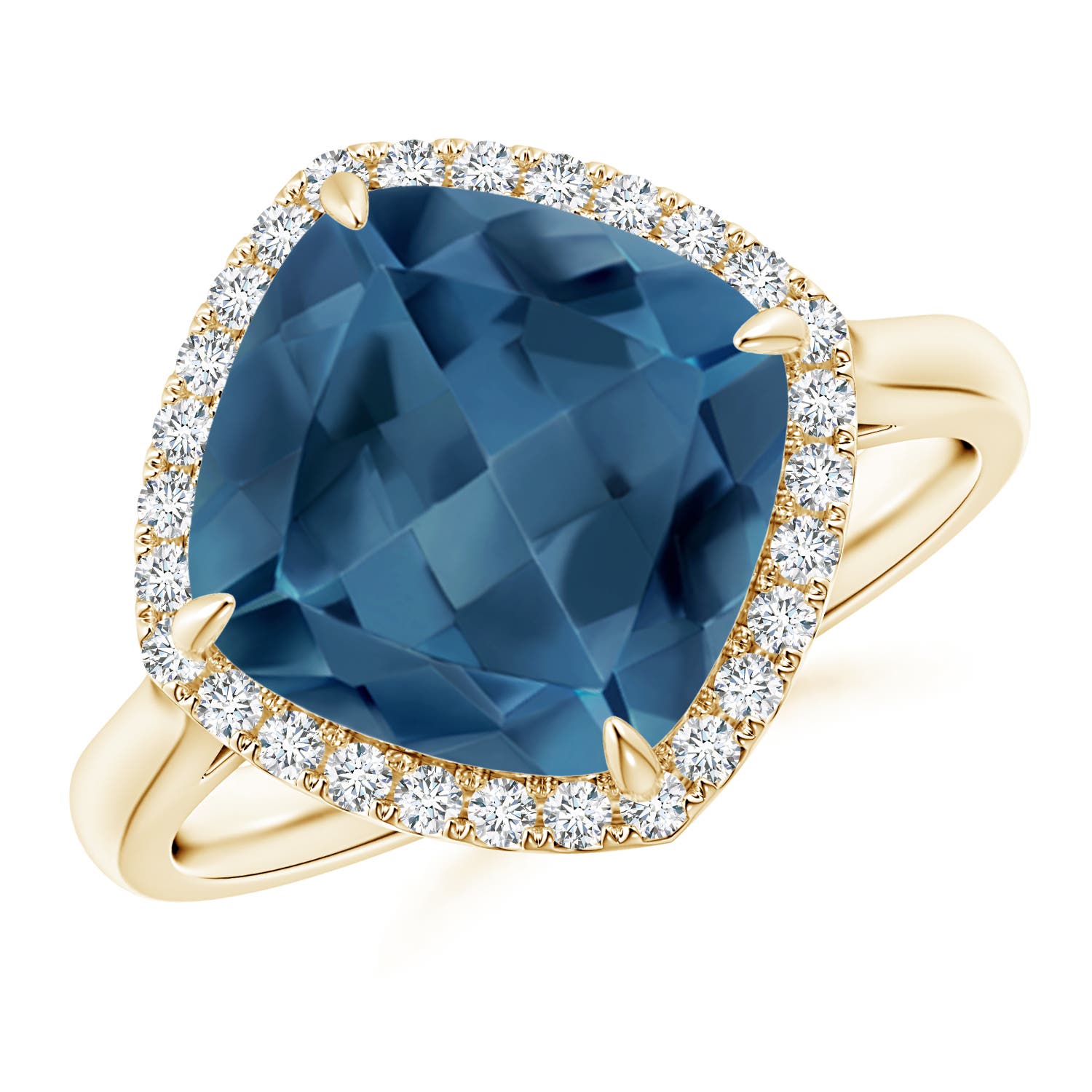 A - London Blue Topaz / 5.37 CT / 14 KT Yellow Gold