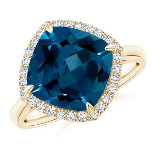 Cushion AAAA London Blue Topaz