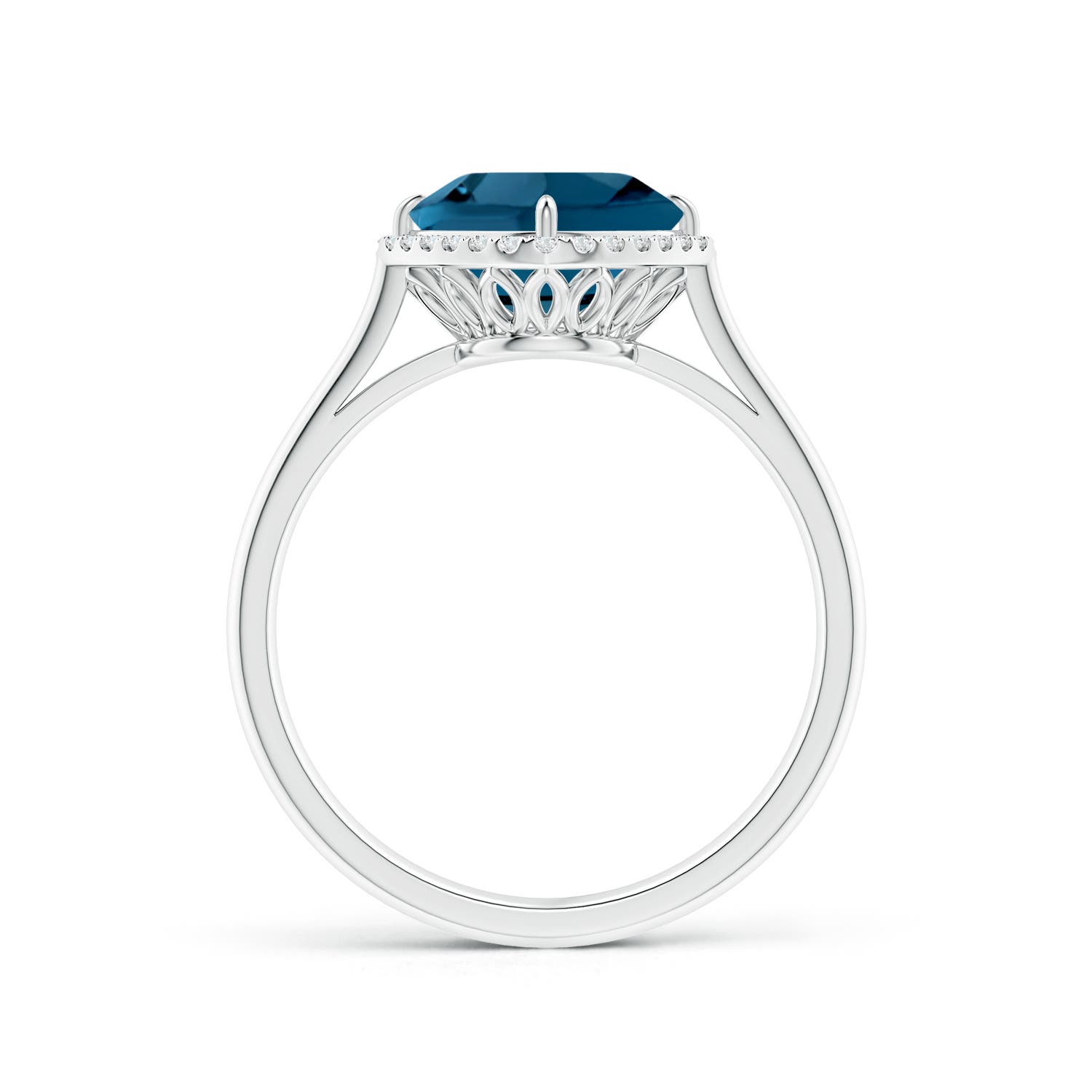 AAAA - London Blue Topaz / 2.64 CT / 14 KT White Gold