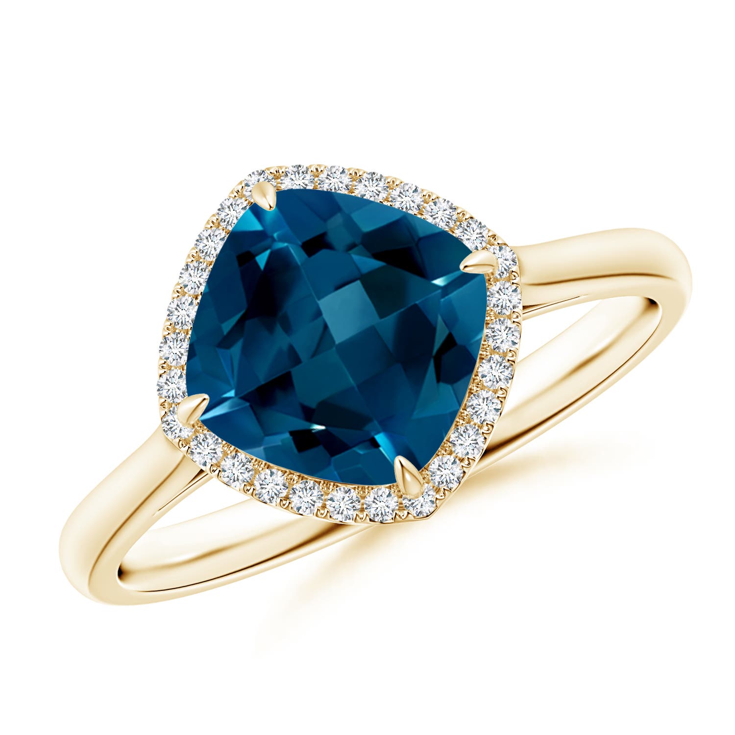 AAAA - London Blue Topaz / 2.64 CT / 14 KT Yellow Gold