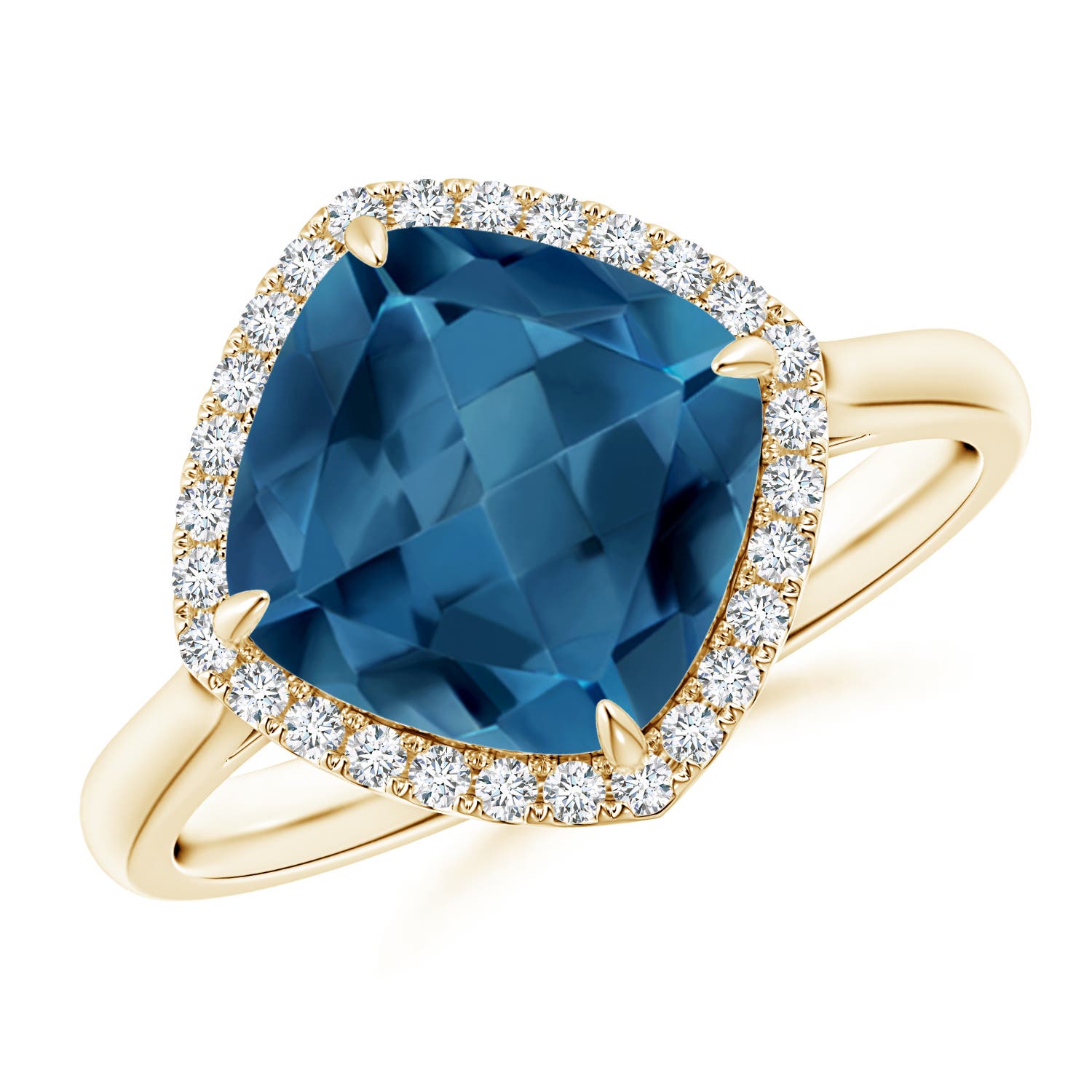 AA - London Blue Topaz / 3.47 CT / 14 KT Yellow Gold