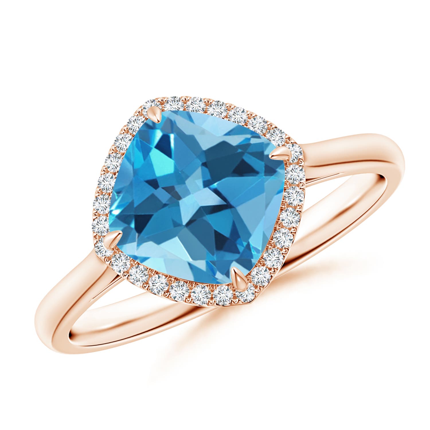 AA - Swiss Blue Topaz / 2.64 CT / 14 KT Rose Gold