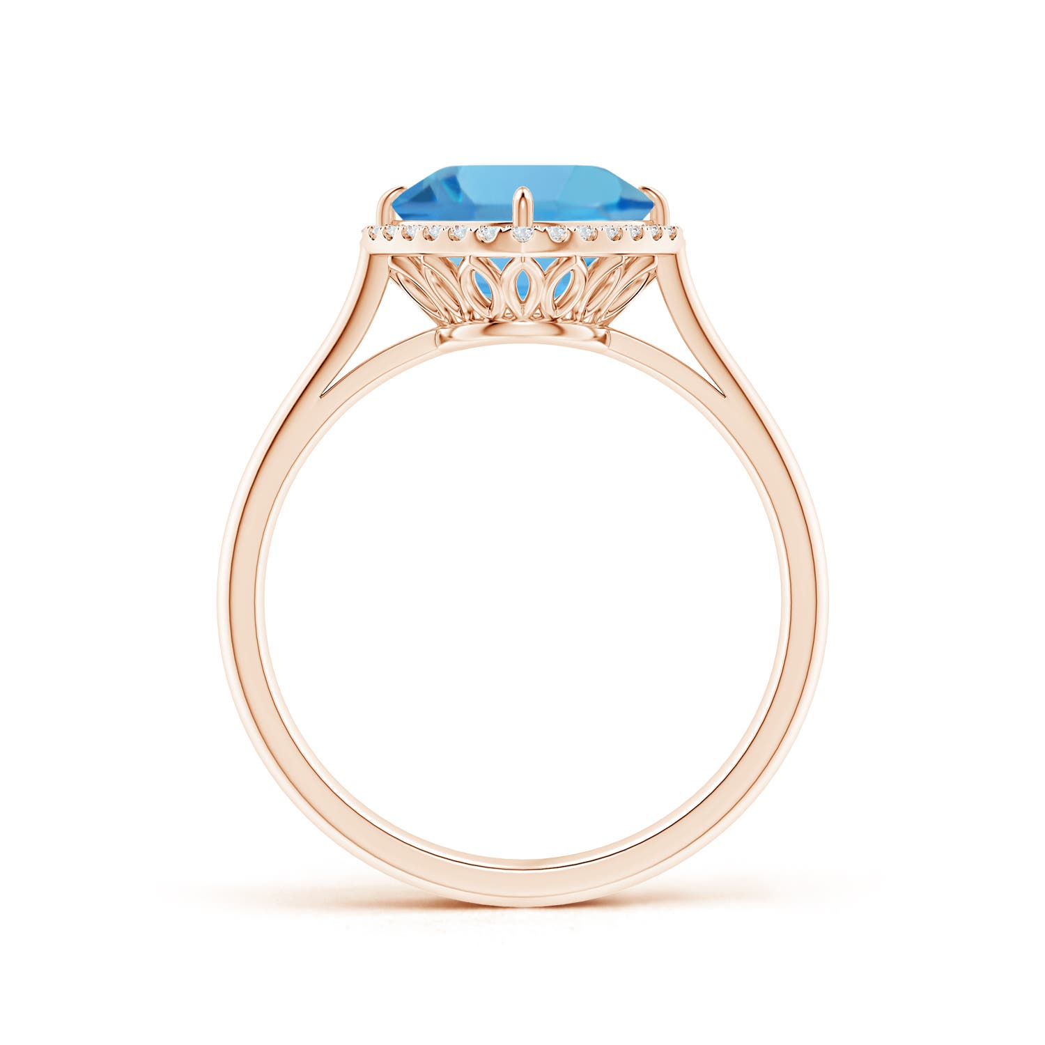 AA - Swiss Blue Topaz / 2.64 CT / 14 KT Rose Gold