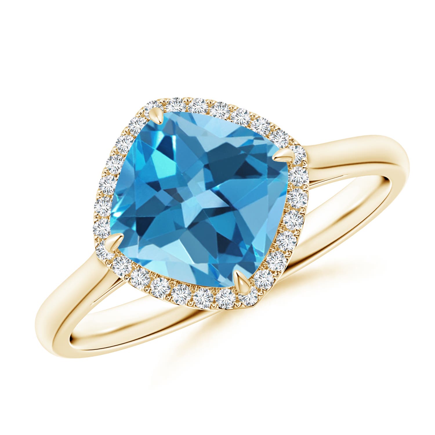 AA - Swiss Blue Topaz / 2.64 CT / 14 KT Yellow Gold