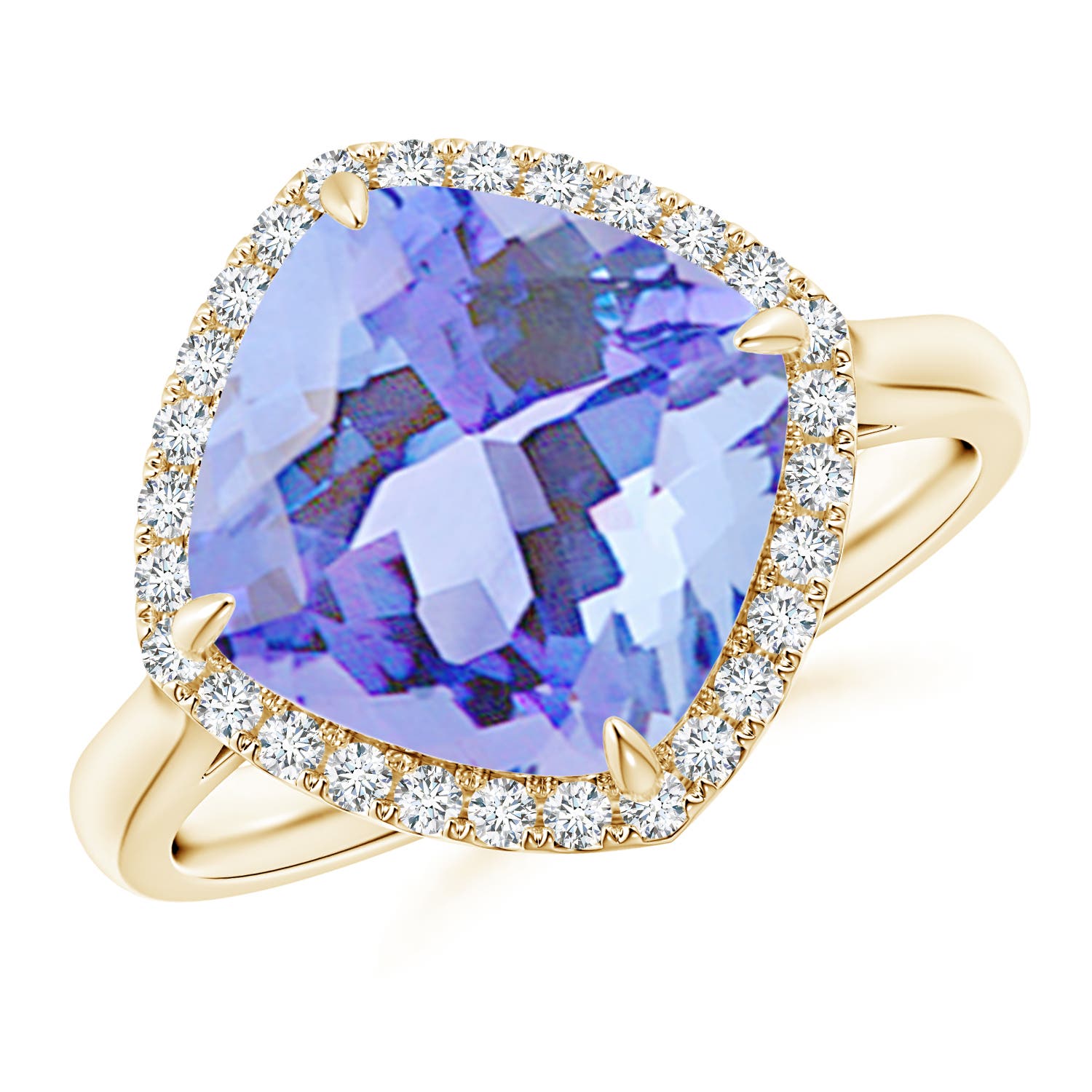 A - Tanzanite / 4.72 CT / 14 KT Yellow Gold