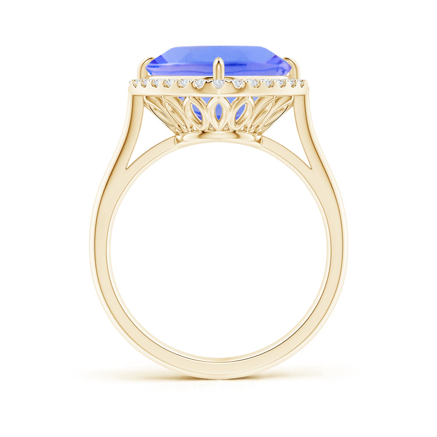 AA - Tanzanite / 4.72 CT / 14 KT Yellow Gold