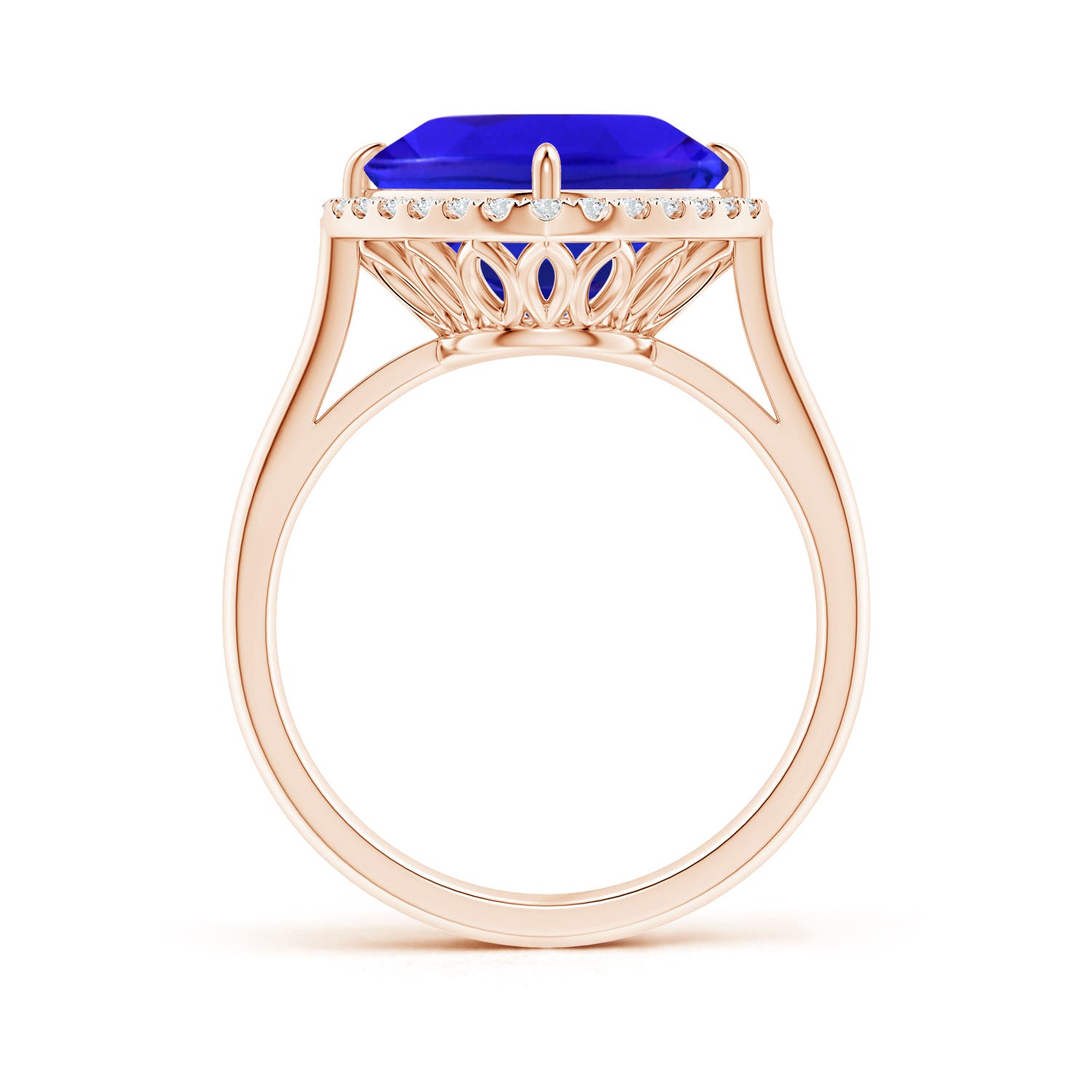 AAA - Tanzanite / 4.72 CT / 14 KT Rose Gold