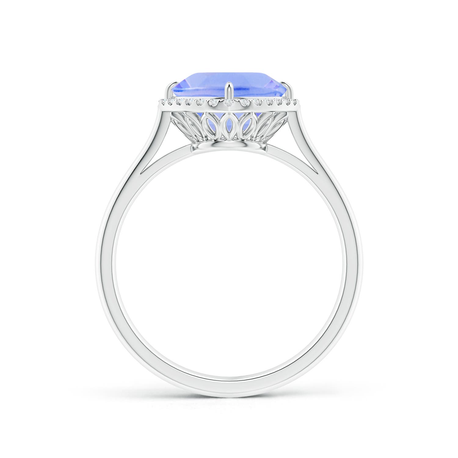 A - Tanzanite / 2.29 CT / 14 KT White Gold