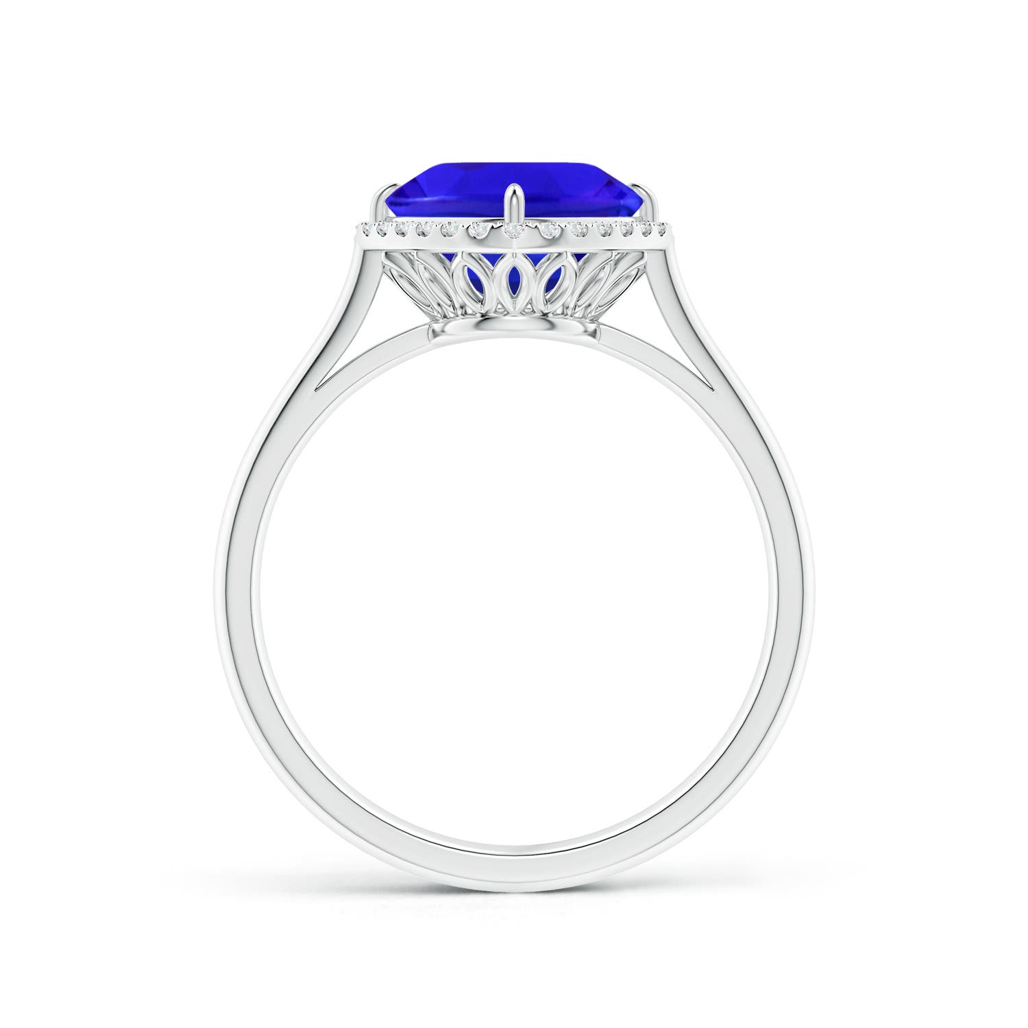 AAA - Tanzanite / 2.29 CT / 14 KT White Gold