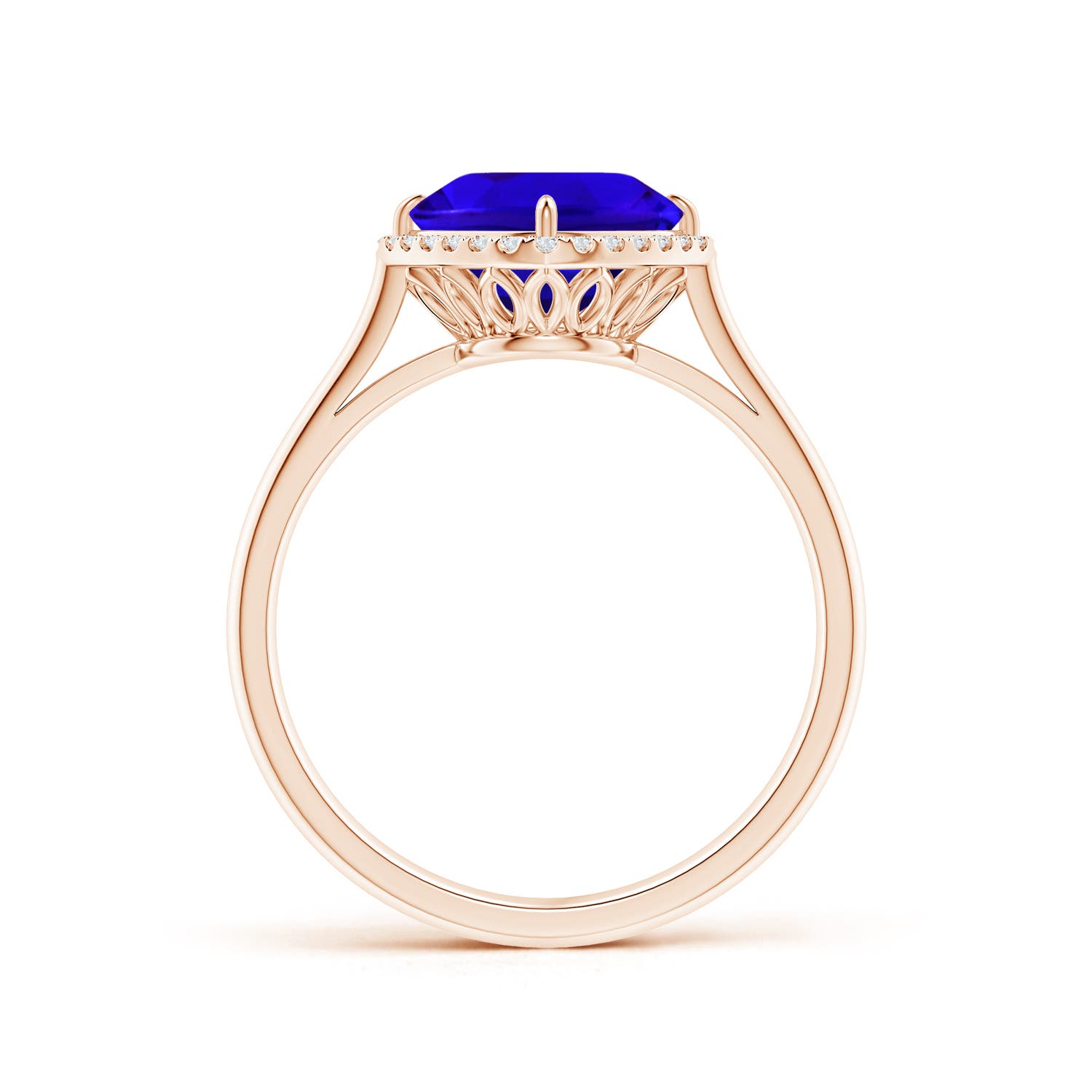 AAAA - Tanzanite / 2.29 CT / 14 KT Rose Gold