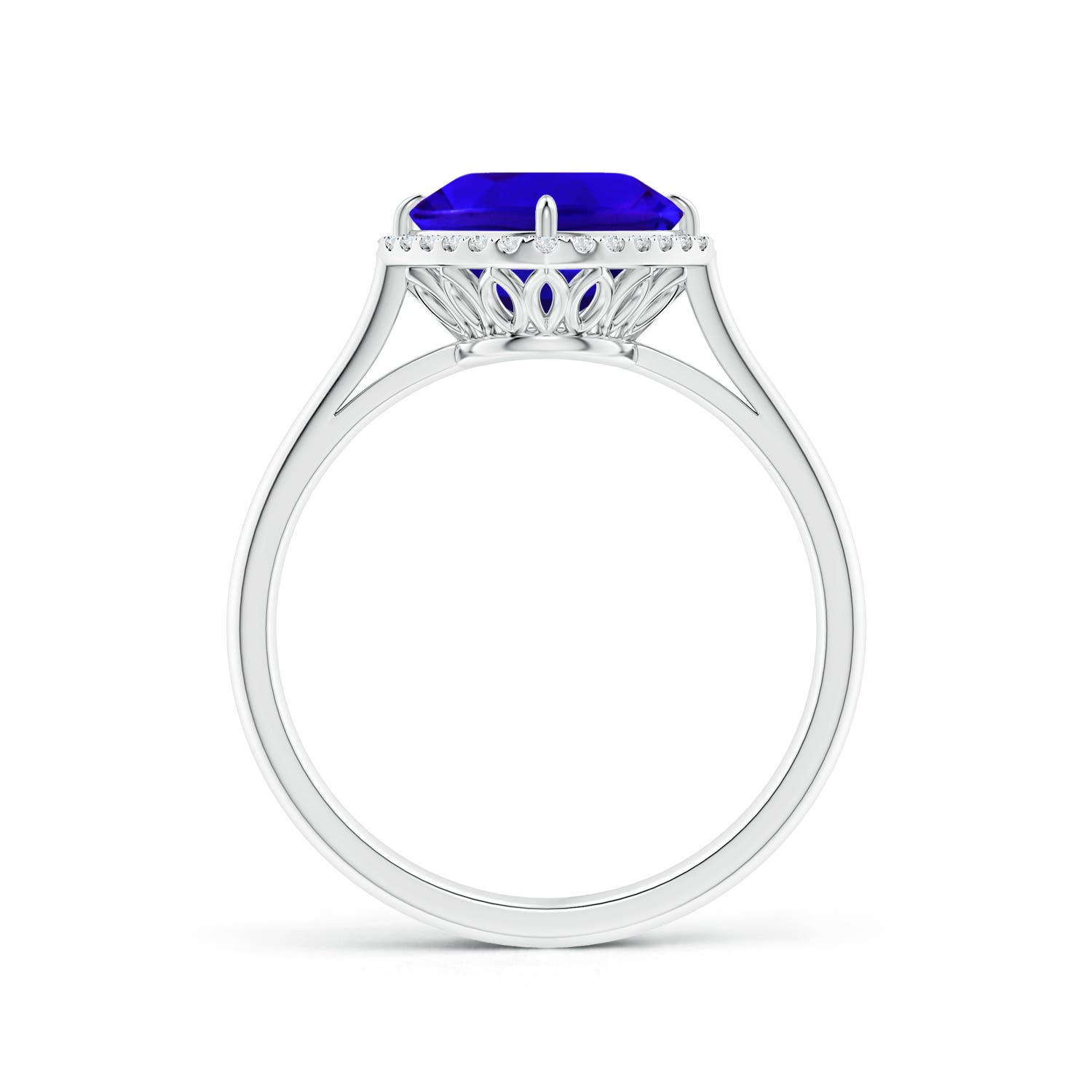 AAAA - Tanzanite / 2.29 CT / 14 KT White Gold