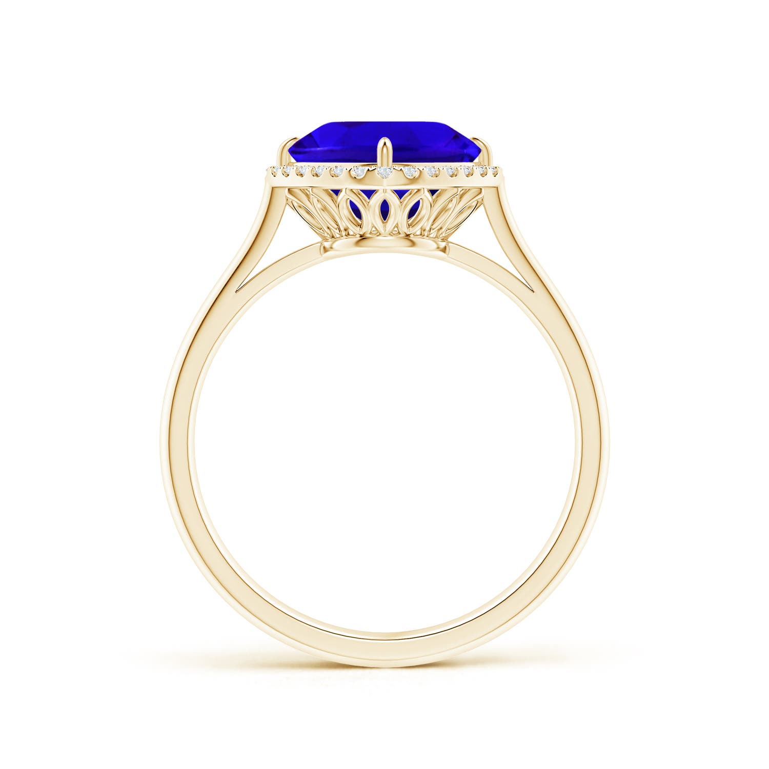 AAAA - Tanzanite / 2.29 CT / 14 KT Yellow Gold