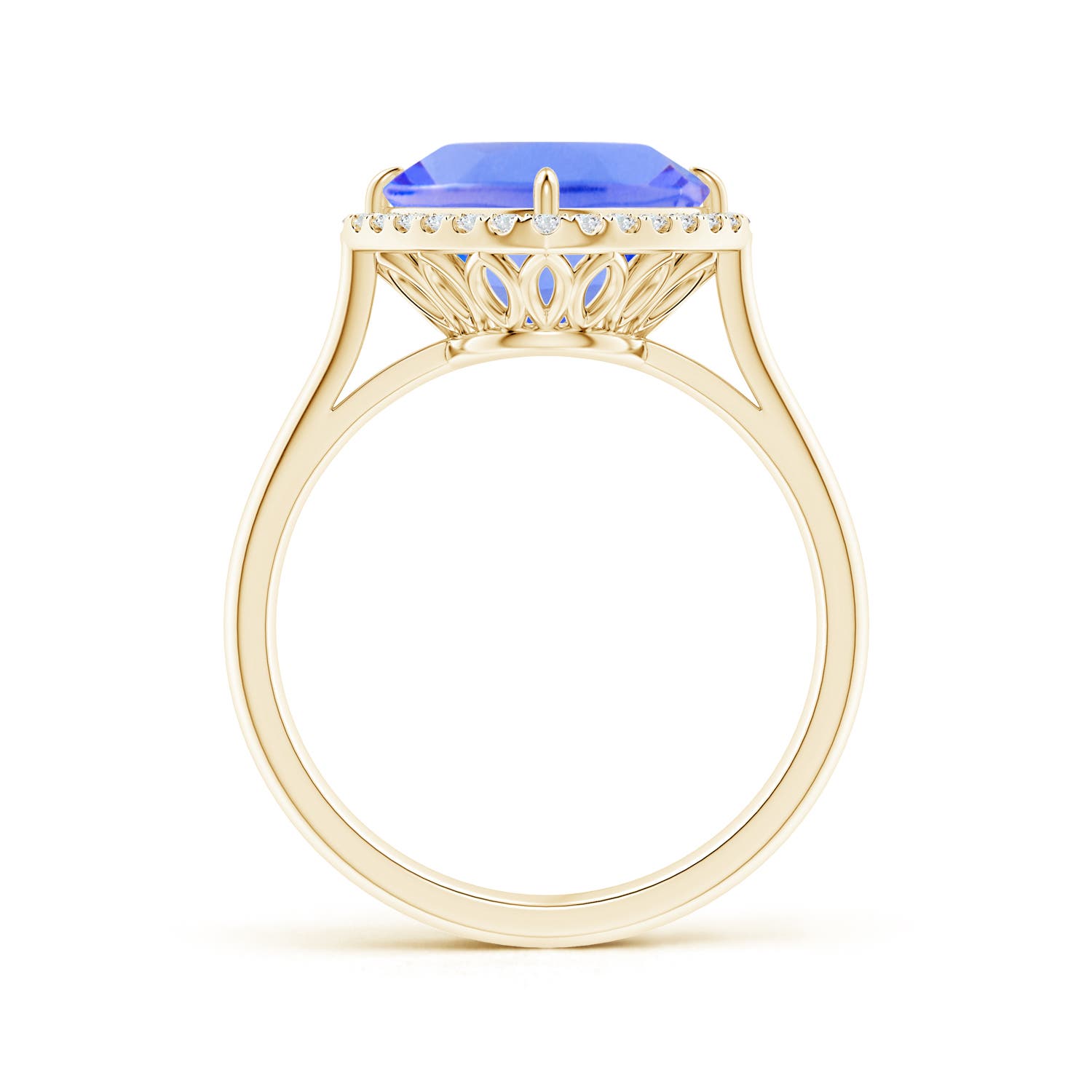 AA - Tanzanite / 3.97 CT / 14 KT Yellow Gold