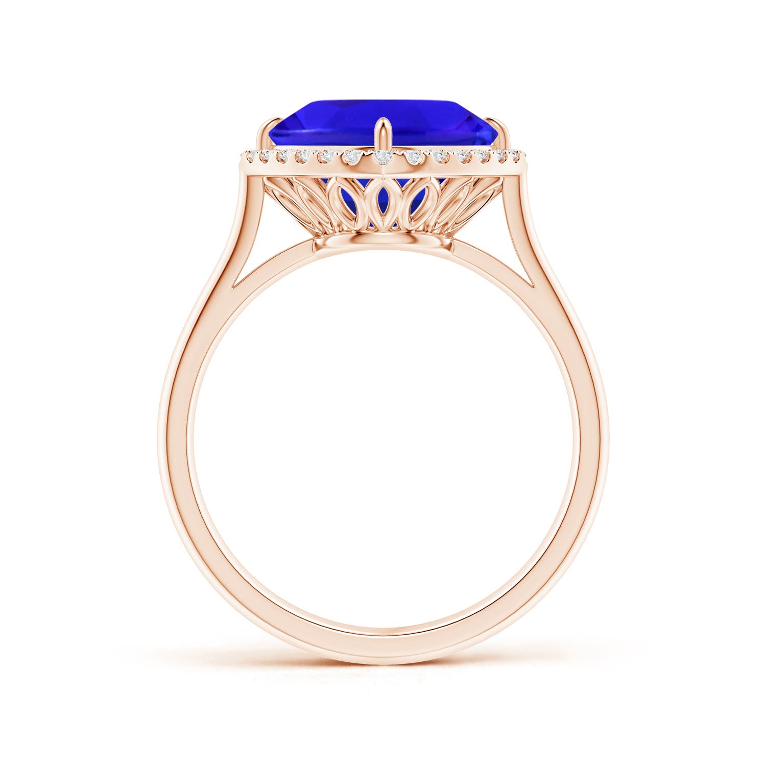 AAA - Tanzanite / 3.97 CT / 14 KT Rose Gold