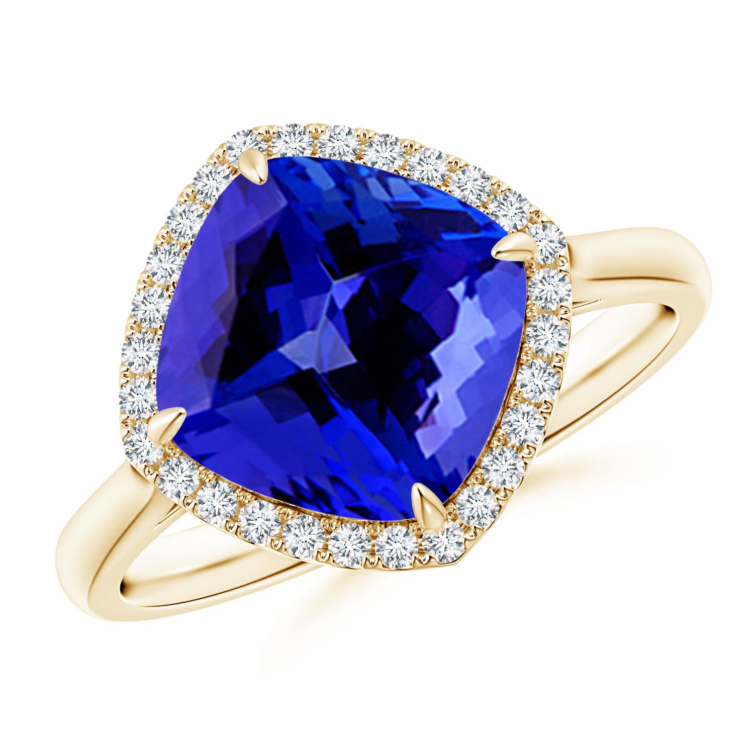 AAAA - Tanzanite / 3.97 CT / 14 KT Yellow Gold