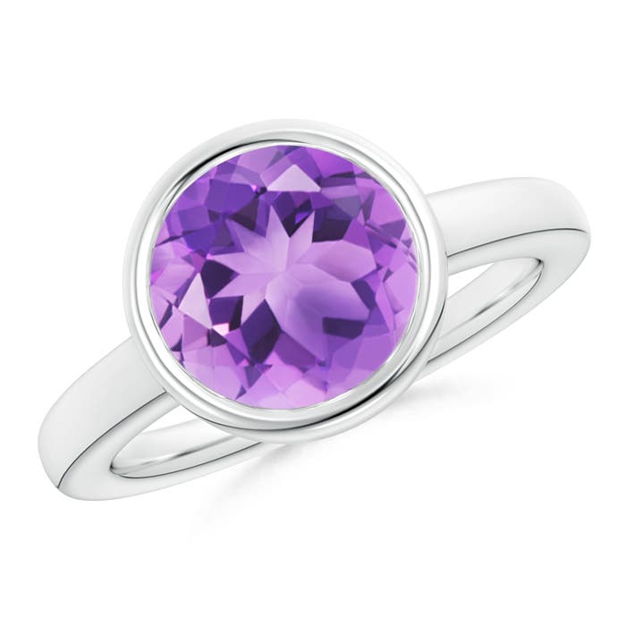A - Amethyst / 3.2 CT / 14 KT White Gold