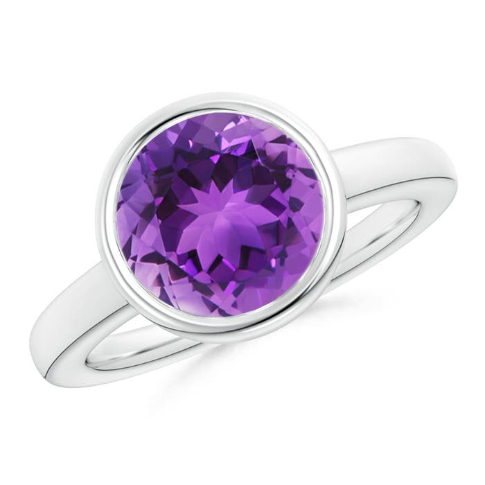 AAA - Amethyst / 3.2 CT / 14 KT White Gold