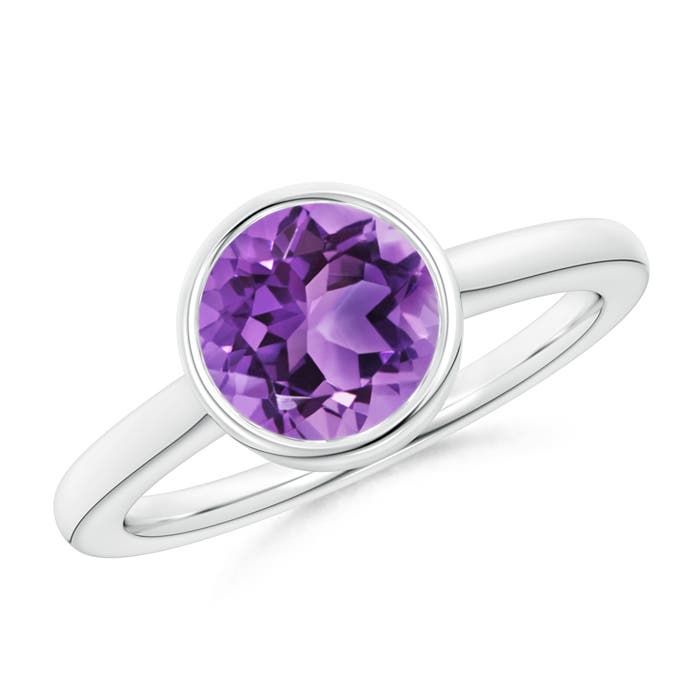 AA - Amethyst / 1.7 CT / 14 KT White Gold