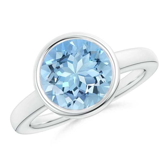 AAAA - Aquamarine / 3.2 CT / 14 KT White Gold