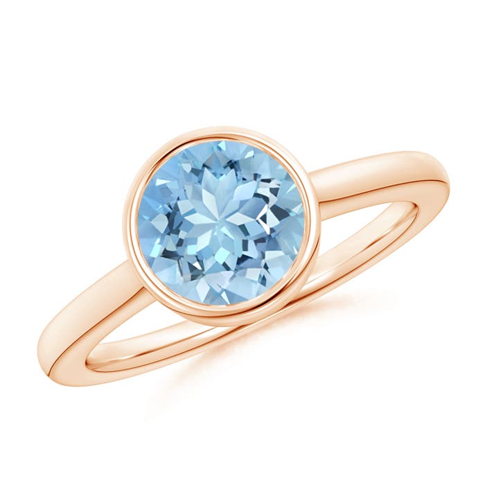 AAAA - Aquamarine / 1.6 CT / 14 KT Rose Gold