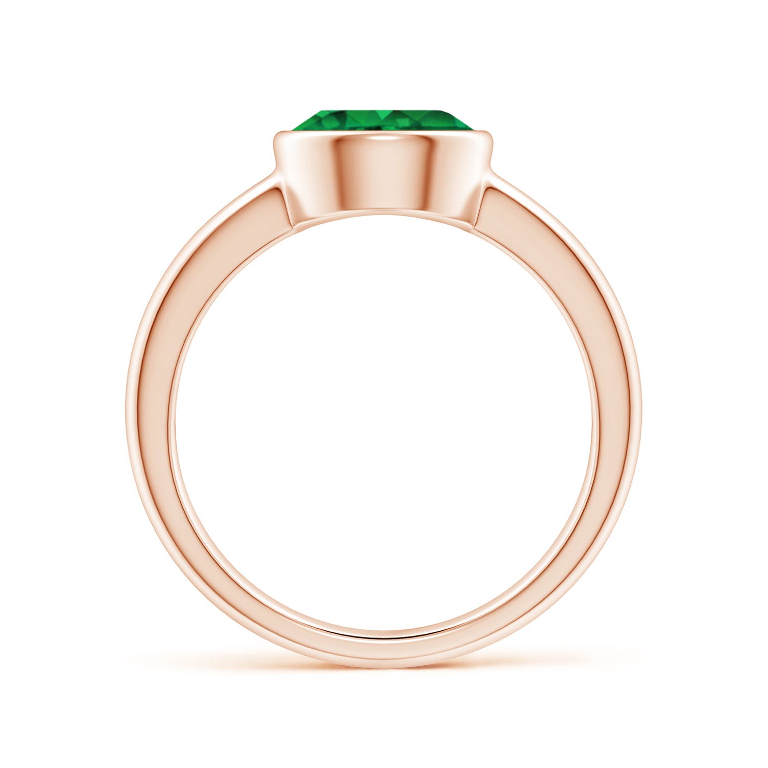 AAA - Emerald / 1.75 CT / 14 KT Rose Gold