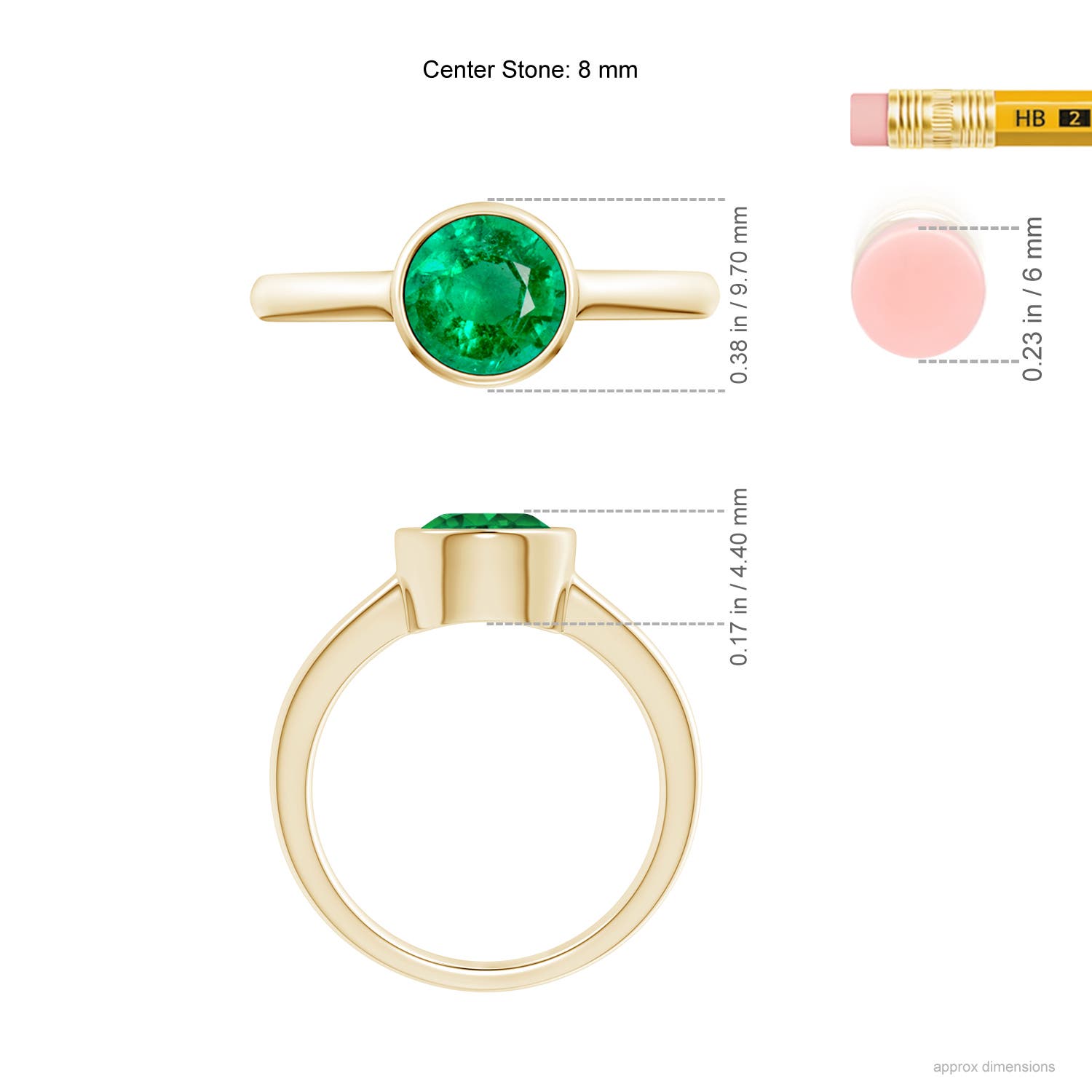 AAA - Emerald / 1.75 CT / 14 KT Yellow Gold