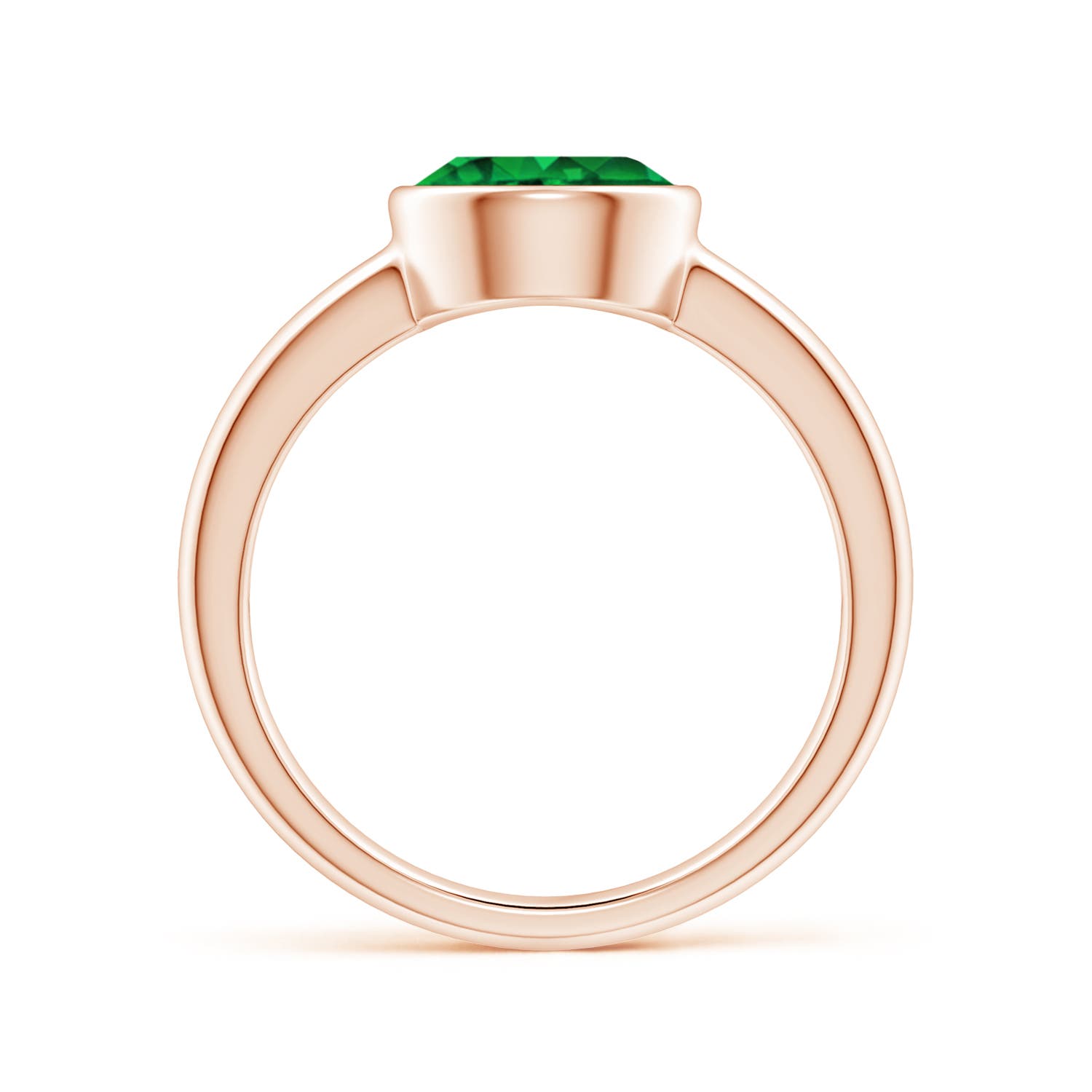 Premium - Lab-Grown Emerald / 1.75 CT / 14 KT Rose Gold