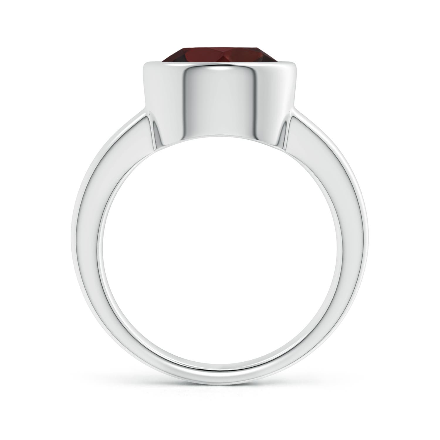 A - Garnet / 4.5 CT / 14 KT White Gold