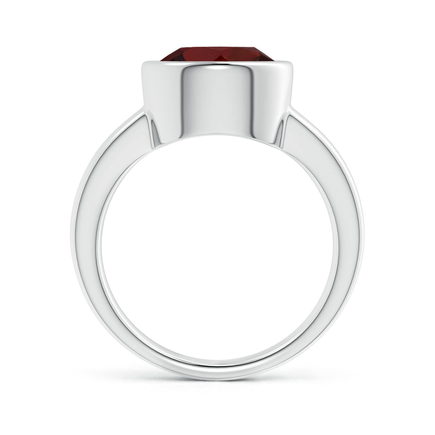 AA - Garnet / 4.5 CT / 14 KT White Gold