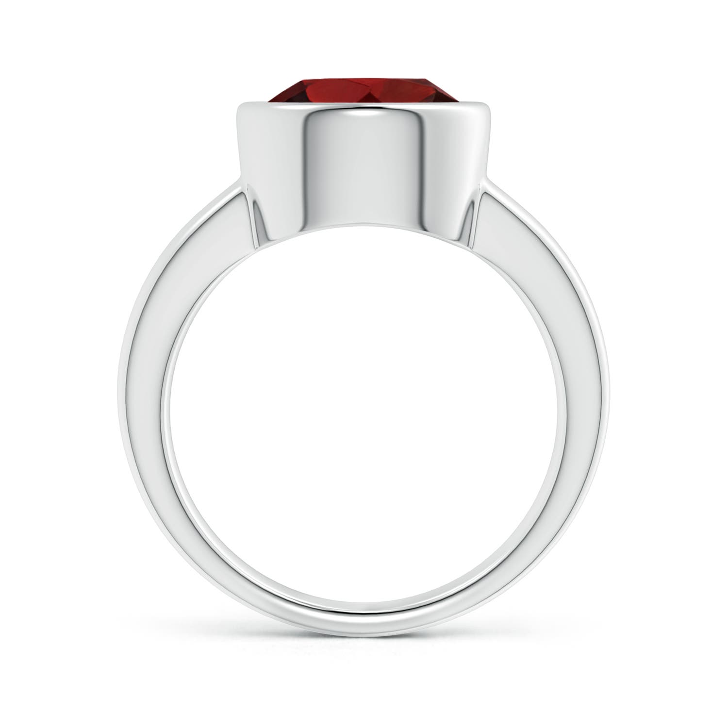 AAA - Garnet / 4.5 CT / 14 KT White Gold