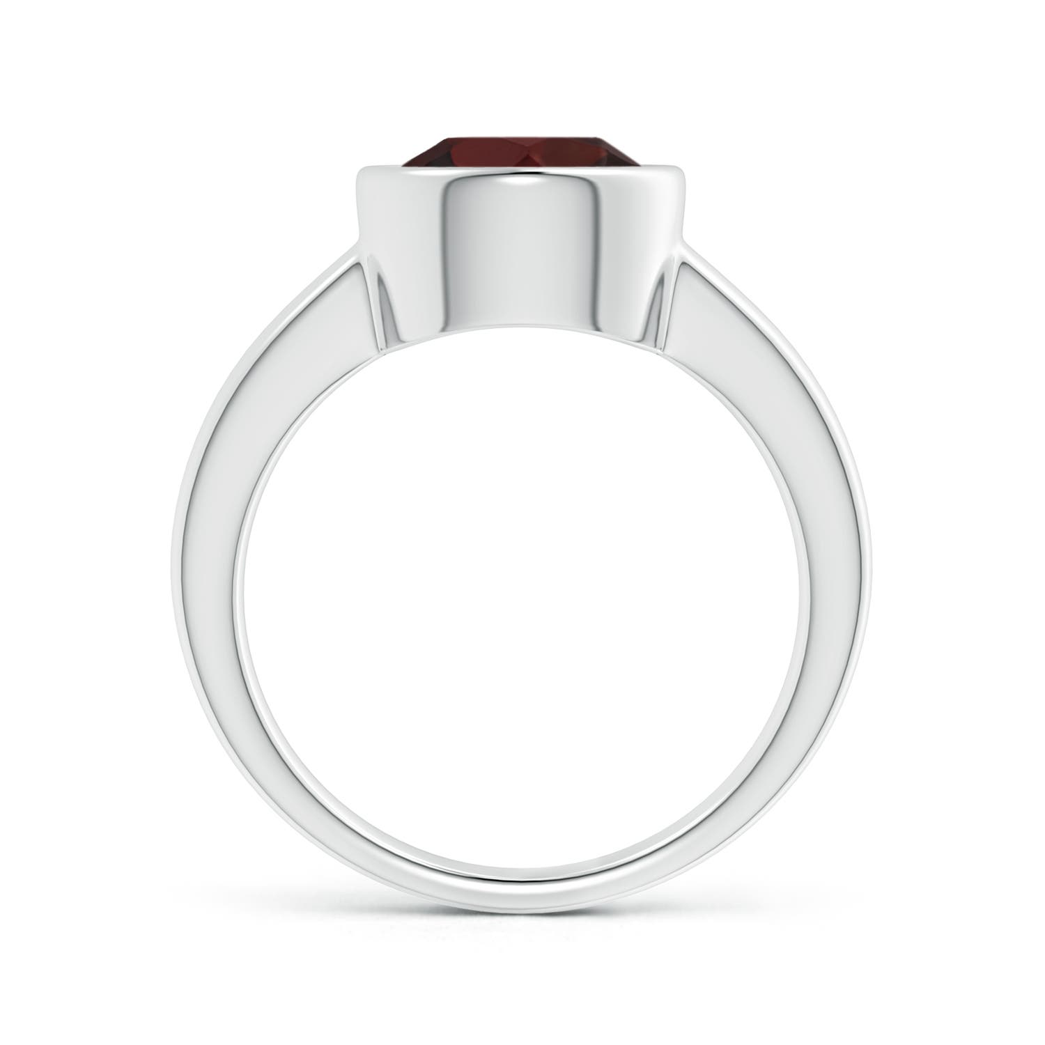 A - Garnet / 3.2 CT / 14 KT White Gold