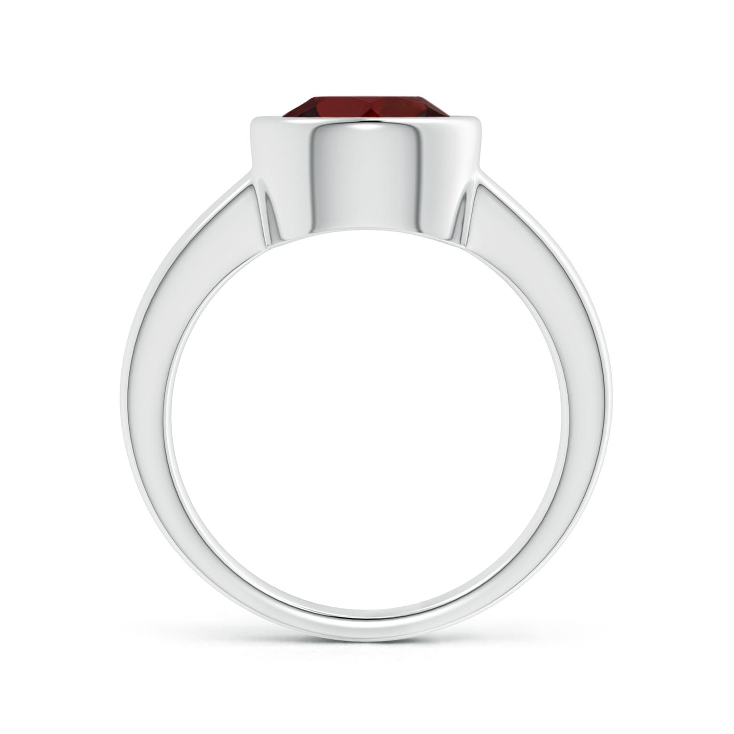 AA - Garnet / 3.2 CT / 14 KT White Gold