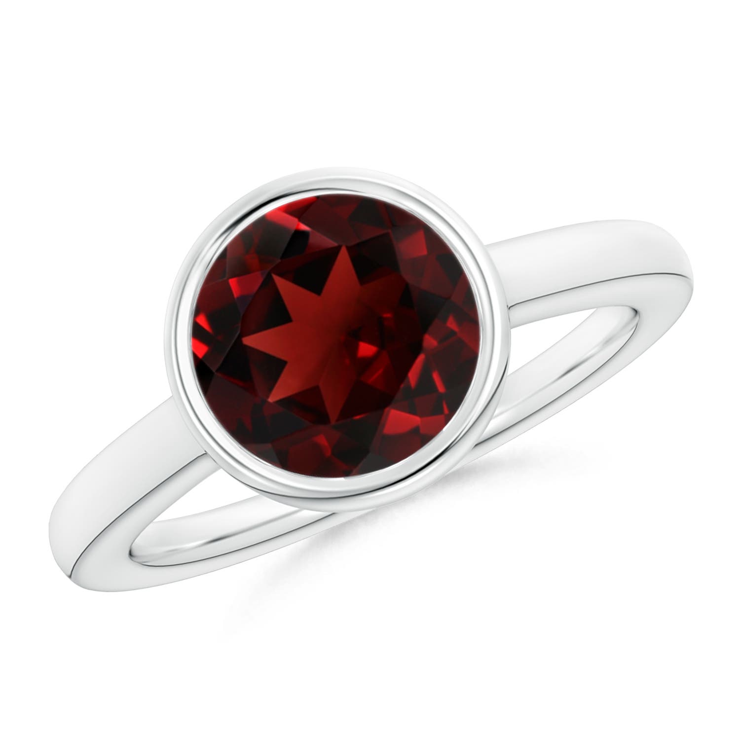 AAA - Garnet / 3.2 CT / 14 KT White Gold