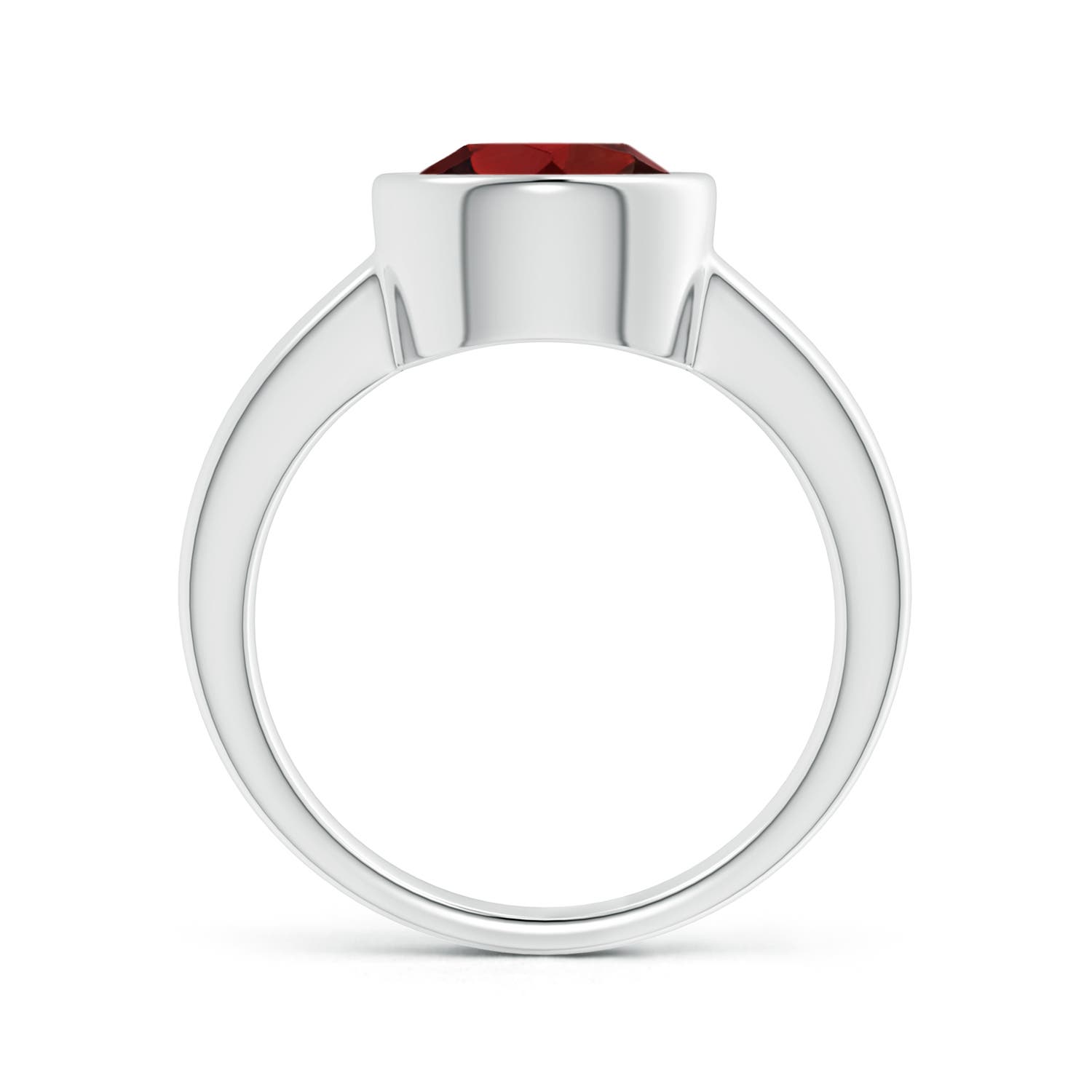 AAA - Garnet / 3.2 CT / 14 KT White Gold