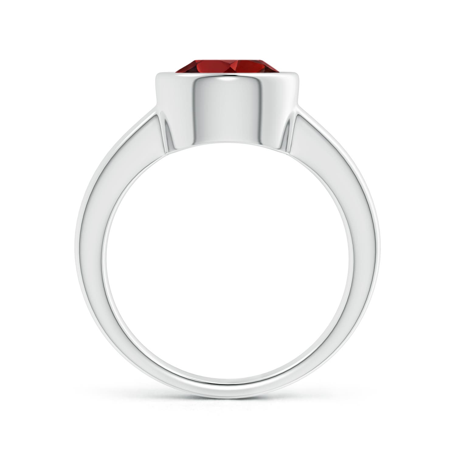 AAAA - Garnet / 3.2 CT / 14 KT White Gold