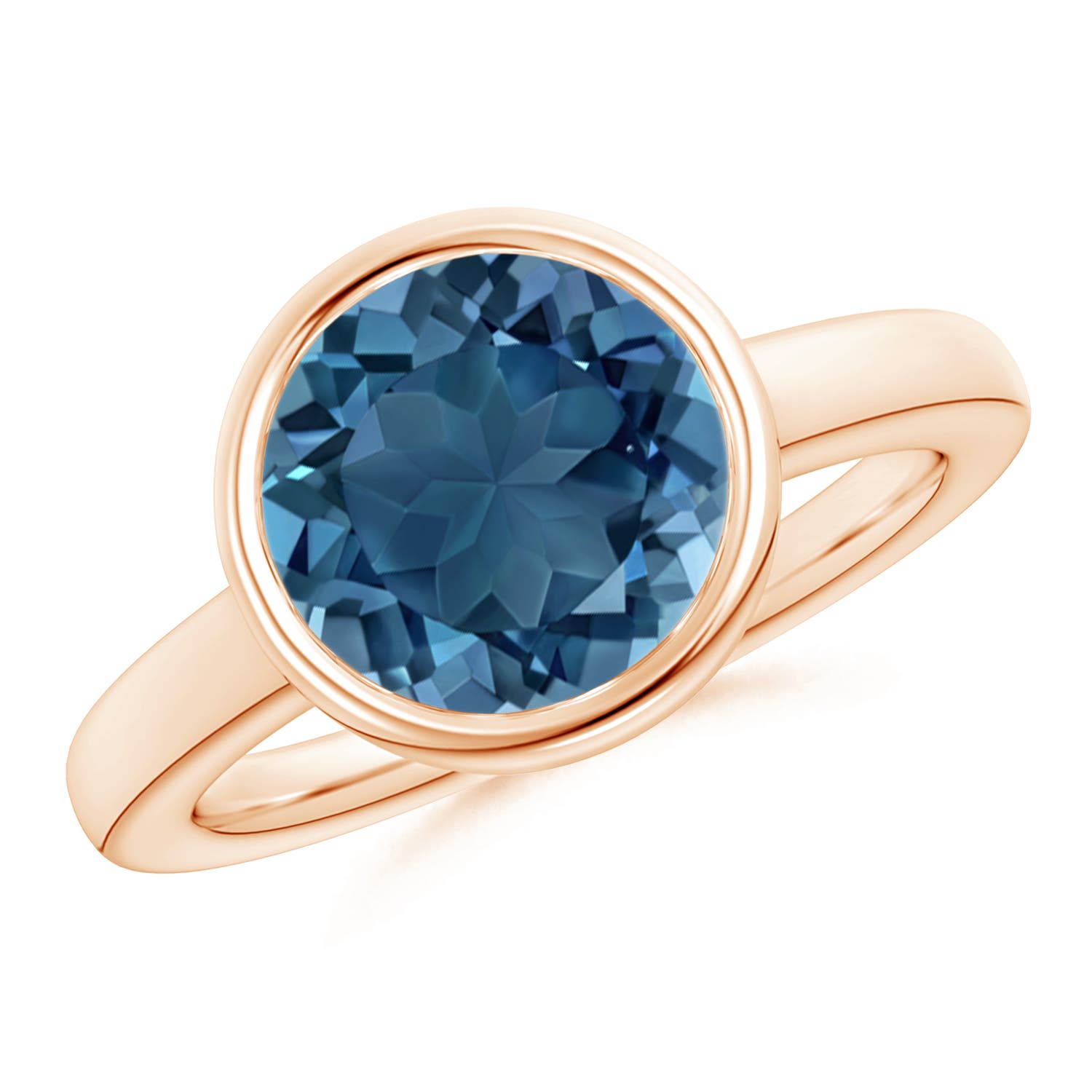 AA - London Blue Topaz / 4.2 CT / 14 KT Rose Gold