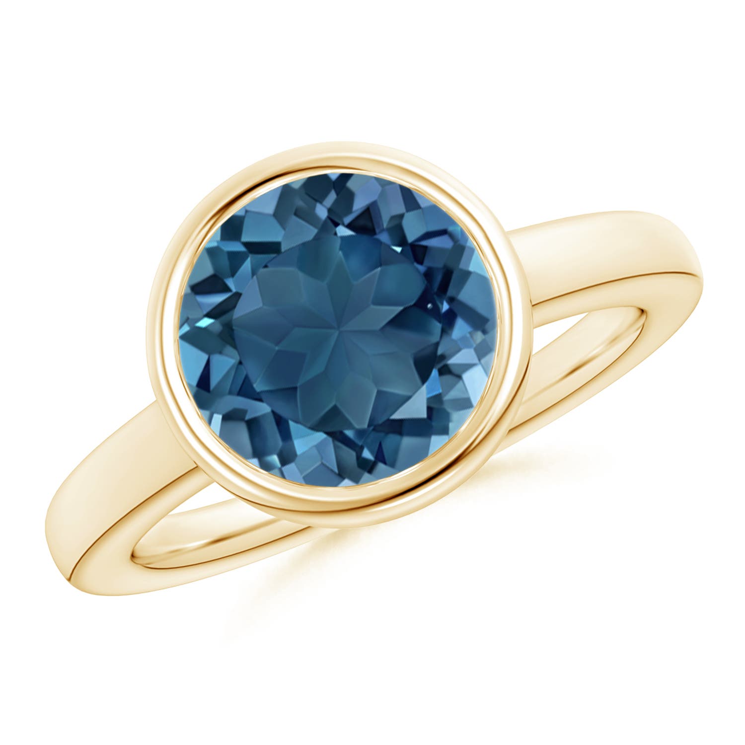 AA - London Blue Topaz / 4.2 CT / 14 KT Yellow Gold