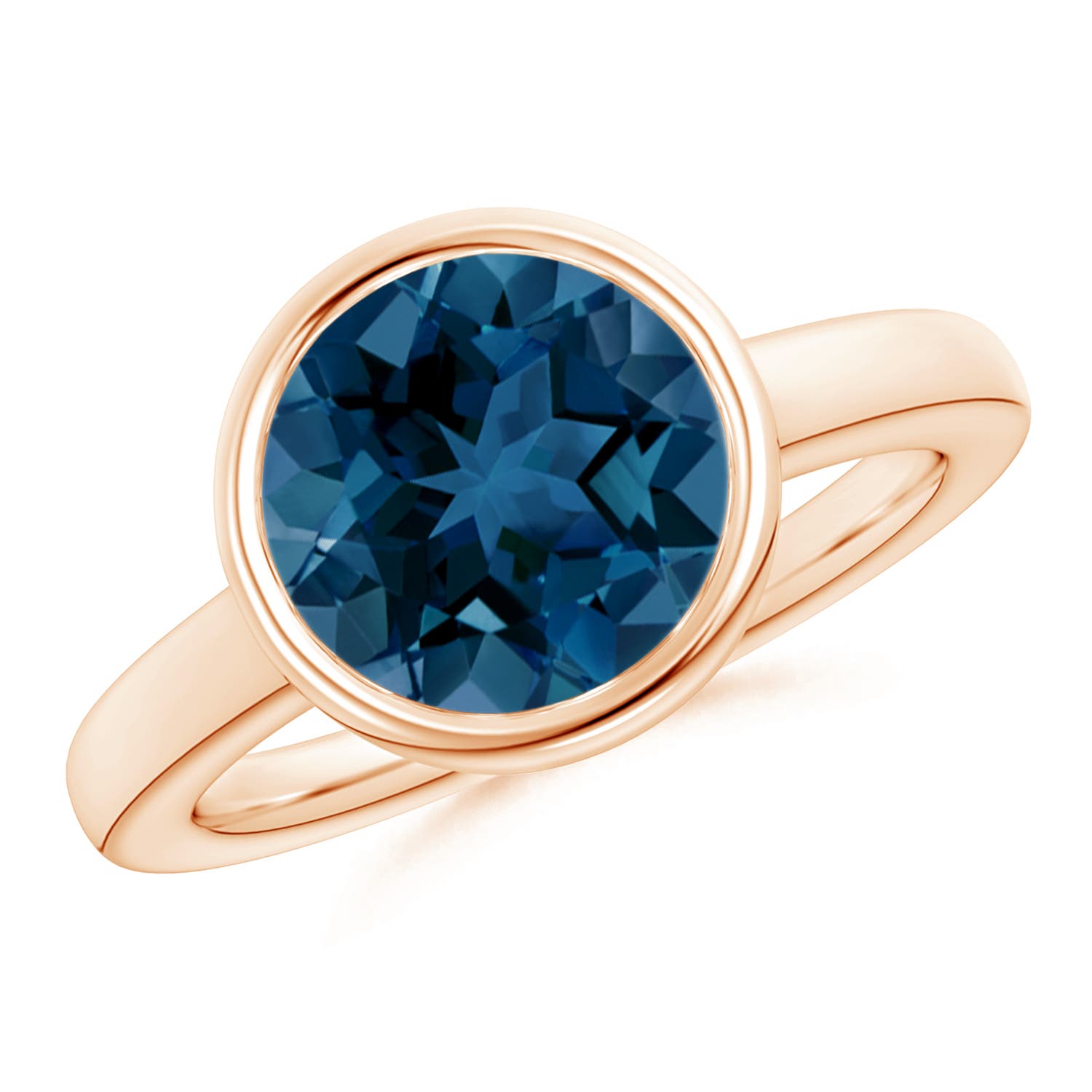 AAA - London Blue Topaz / 4.2 CT / 14 KT Rose Gold