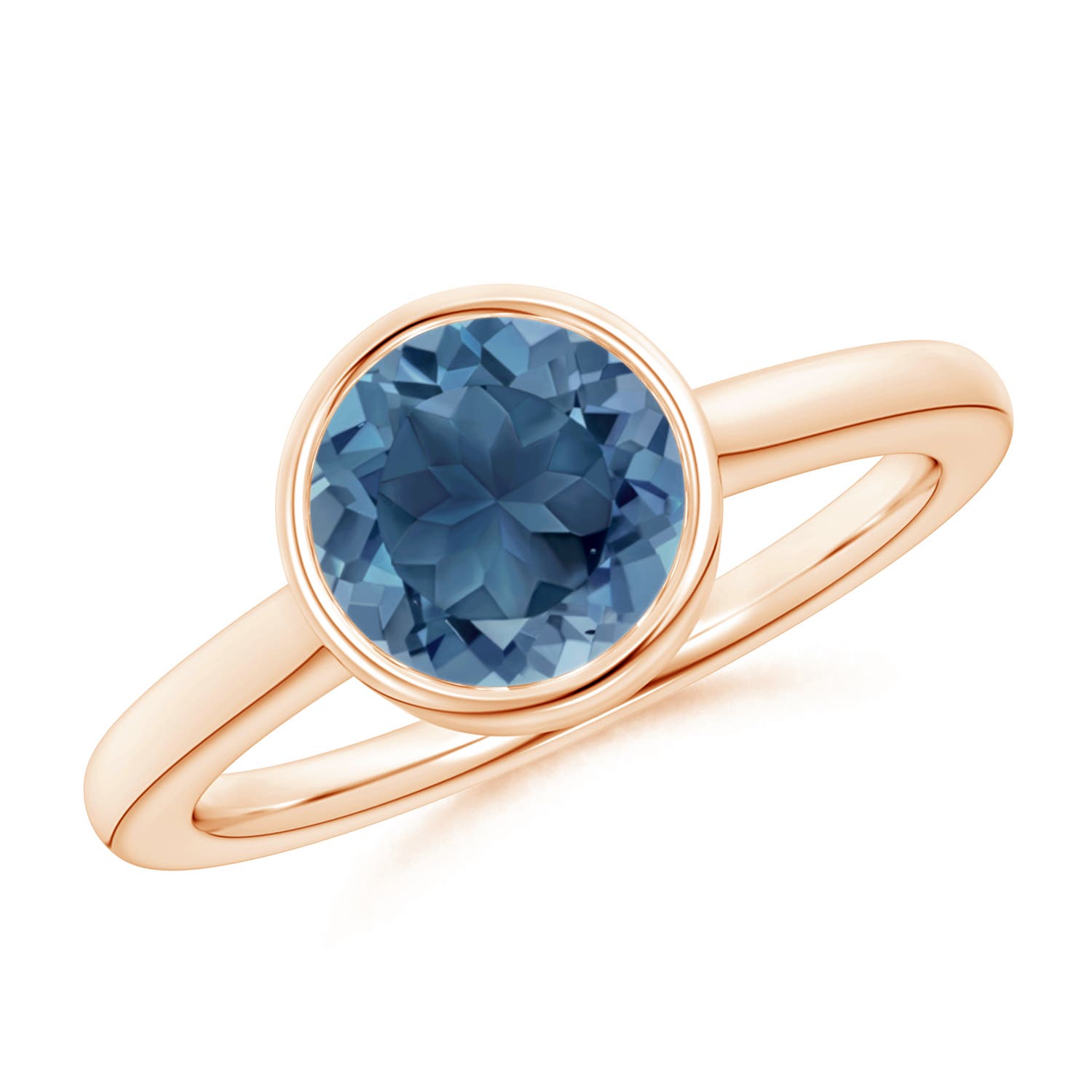 A - London Blue Topaz / 2.35 CT / 14 KT Rose Gold