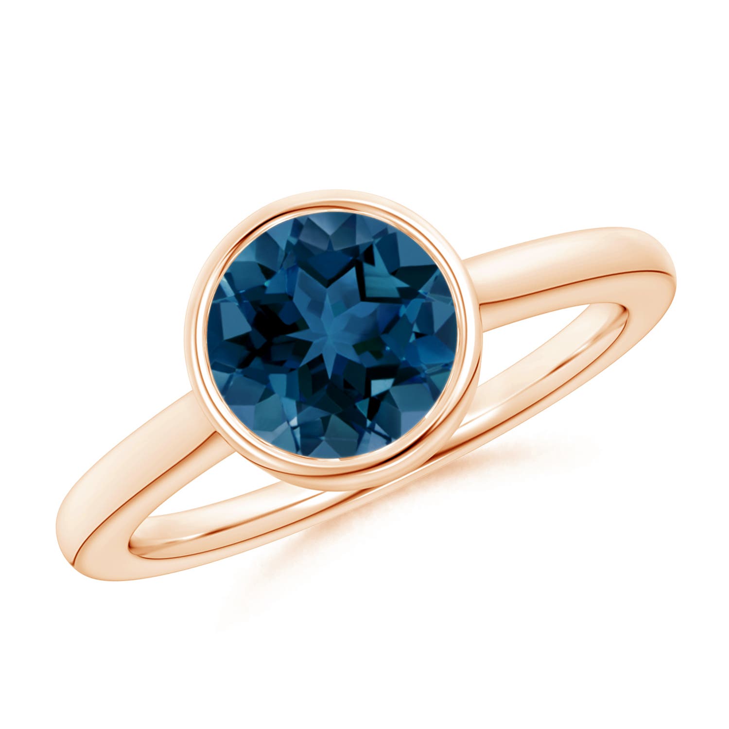 AAA - London Blue Topaz / 2.35 CT / 14 KT Rose Gold