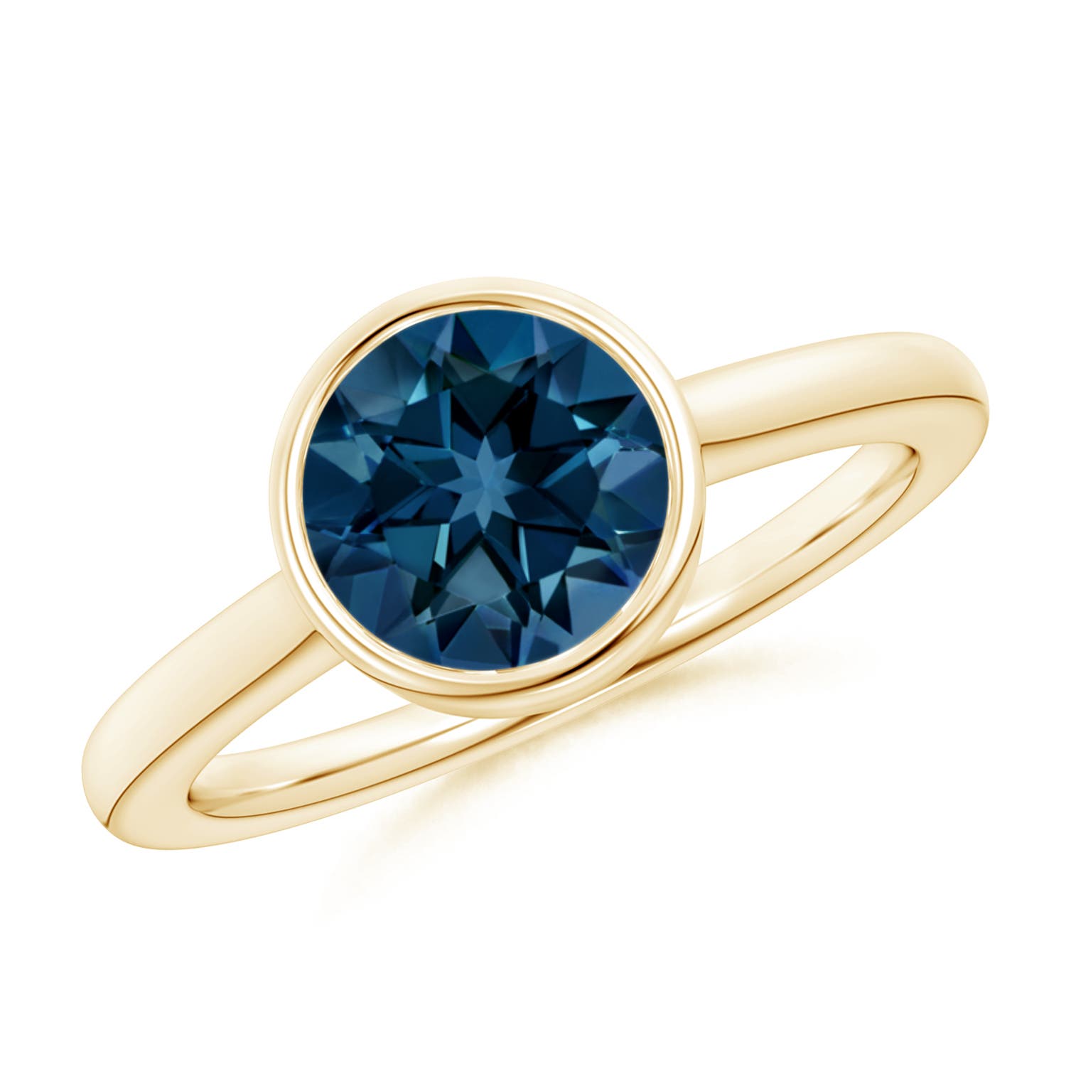 AAAA - London Blue Topaz / 2.35 CT / 14 KT Yellow Gold