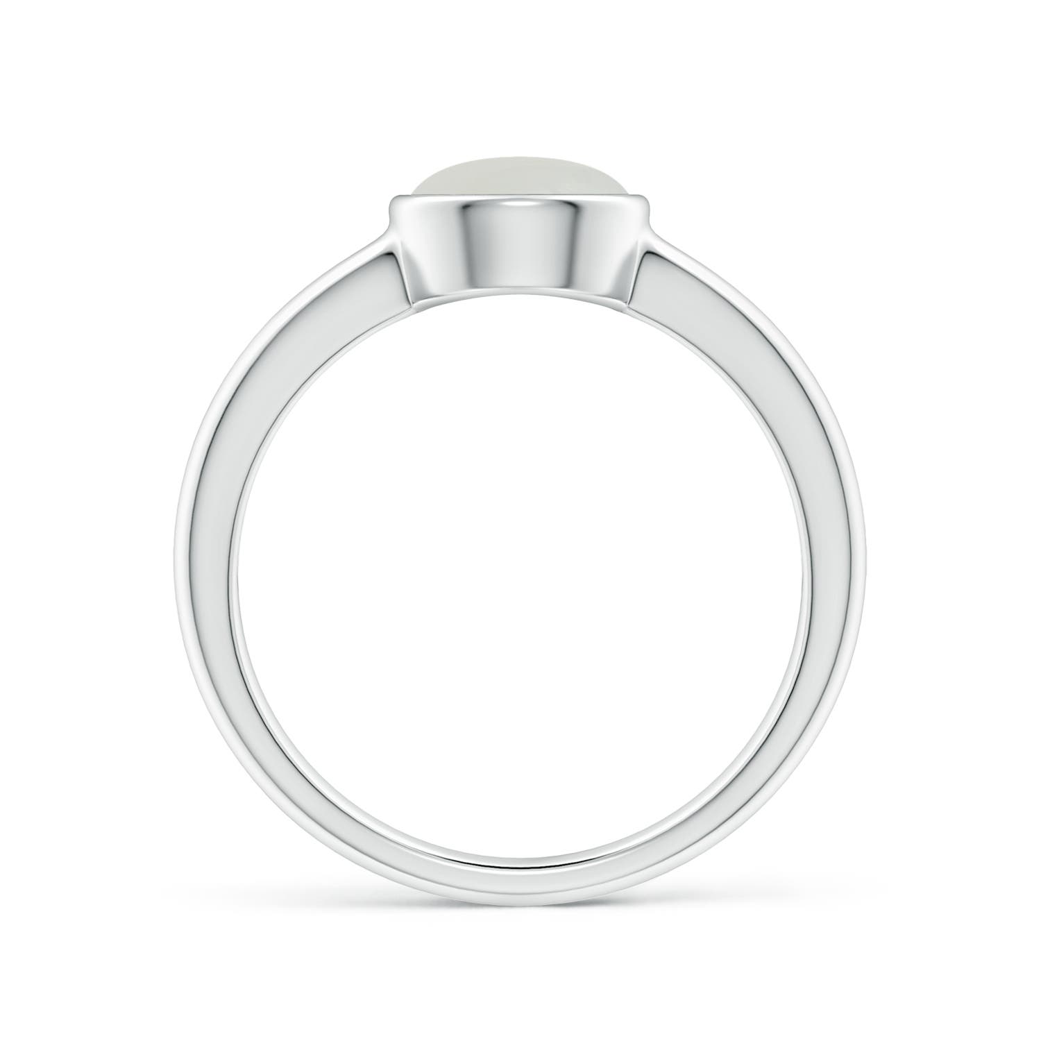 A - Moonstone / 1.25 CT / 14 KT White Gold