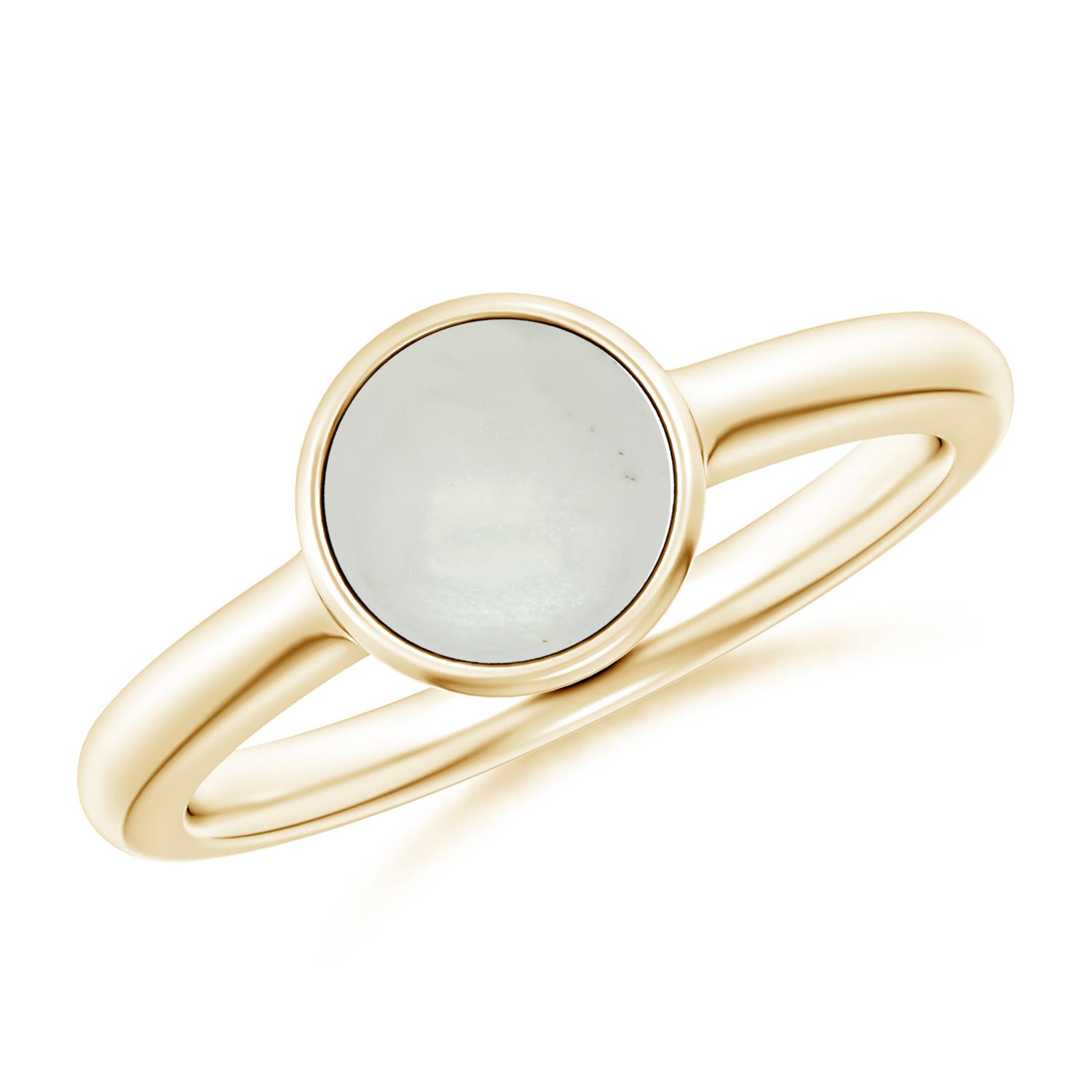 A - Moonstone / 1.25 CT / 14 KT Yellow Gold