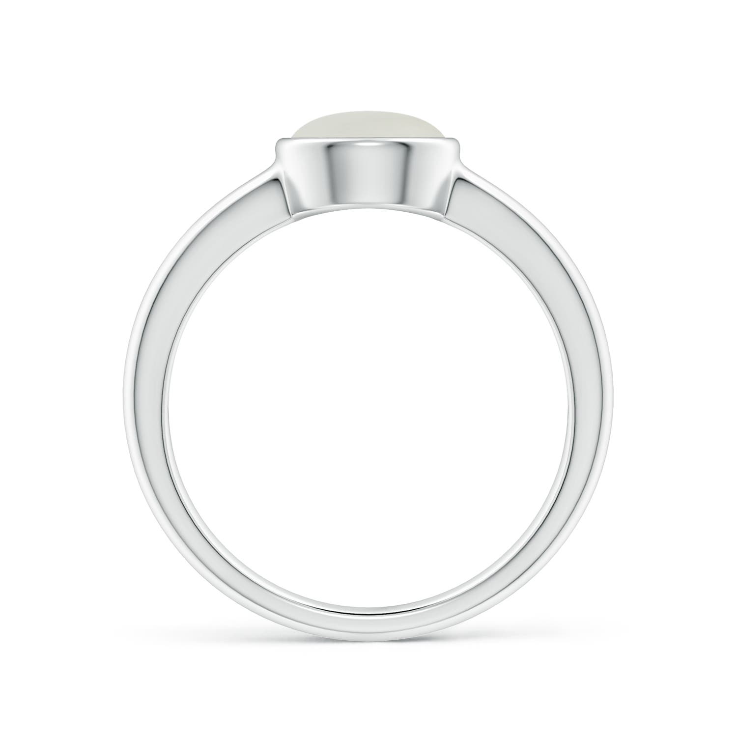 AAAA - Moonstone / 1.25 CT / 14 KT White Gold