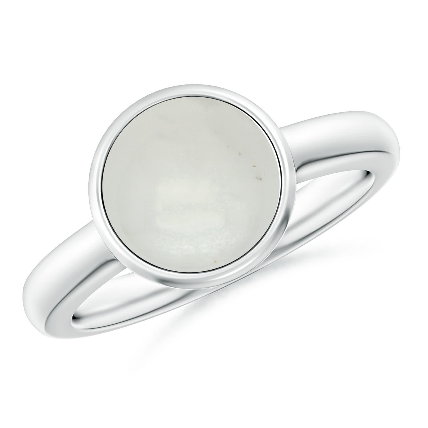 A - Moonstone / 2.7 CT / 14 KT White Gold