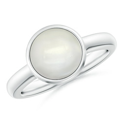 Sideways Oval Moonstone Double Halo Cocktail Ring | Angara
