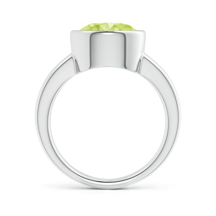 A - Peridot / 3.45 CT / 14 KT White Gold